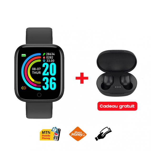 Montre Sportive Connectée + écouteur sans fil HiFi