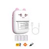 Mini imprimante thermique Bluetooth style chat avec 4 rouleaux