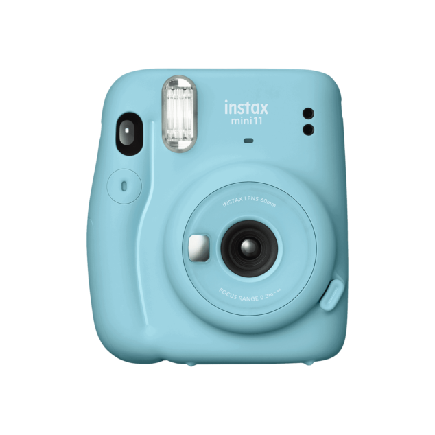 Pack cadeau Instax Mini 11 Bleu + film 10 vues + Guirlande Led Multicolore