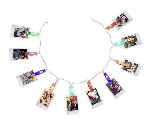 Pack cadeau Instax Mini 11 Bleu + film 10 vues + Guirlande Led Multicolore